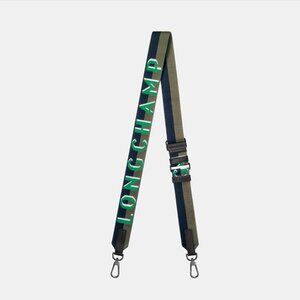 Longchamp Shadow Shoulder Strap Green- Canvas